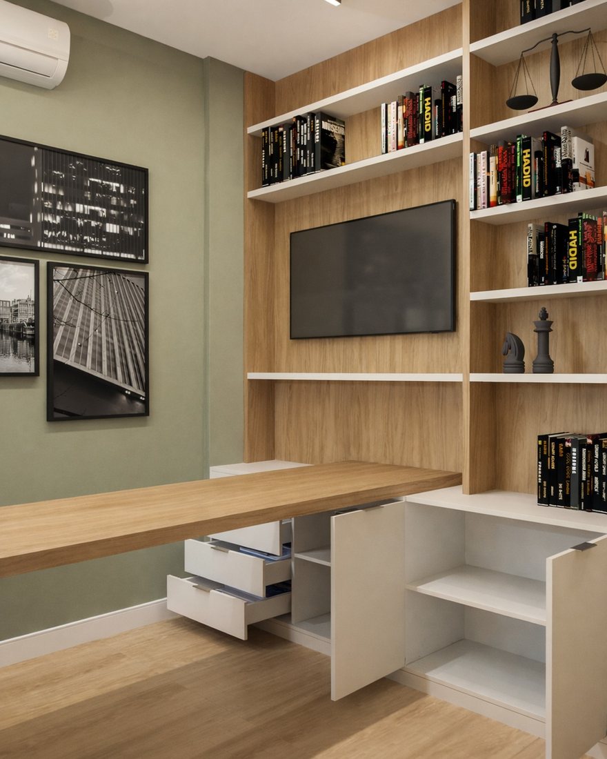 Escritório projetado pela Studio 16 Arquitetura